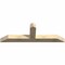 Ekena Millwork Portland Rough Sawn Timber Gable Bracket, Douglas Fir, 72"W x 24"H x 6"D x 6"F, 8/12 Pitch GBW072X24X0606POR00RDF - alternate 2